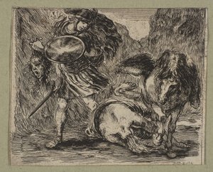 ペルセウスとメドゥーサ、1644年。 作： Stefano della Bella