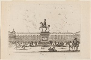 ロワイヤル広場、1642 年。 作： Stefano della Bella