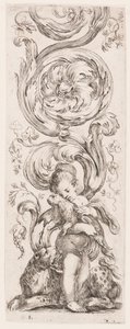 プレート、シリーズ「Ornamenti o grottesche (Ornaments or Grotesques)」から 作： Stefano della Bella