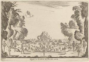 第四の海の情景、1637年。 作： Stefano della Bella