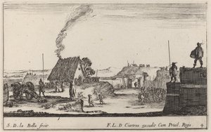 ドラムを演奏する兵士、c。 1641年。 作： Stefano della Bella