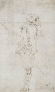 立っている兵士の研究 作： Stefano della Bella