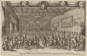ピアチェヴォリの晩餐会、1627年。 作： Stefano della Bella