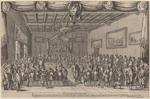ピアチェヴォリの晩餐会、1627年。 作： Stefano della Bella