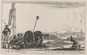大砲、c。 1641年。 作： Stefano della Bella