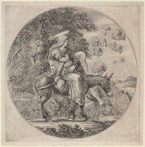 エジプトへの逃避 作： Stefano della Bella