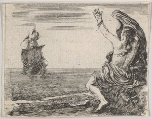 テセウスとアリアドネ、ゲームオブミソロジーJeu de la Mythologie、1644年。