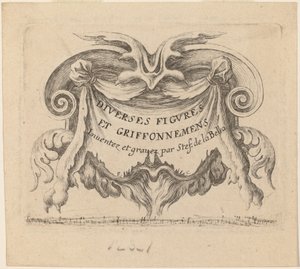 さまざまな人物と落書きのタイトル ページ、1646 年。