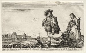 さまざまな人物と風景、1649年。 作： Stefano della Bella