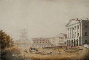 サンクトペテルブルクの高貴な乙女のためのスモーリヌイ研究所、1823年