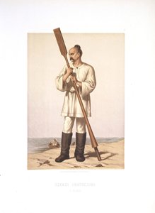 キエフ大公スヴィアトスラフ 1 世の衣服、1877 年 作： Stepan Stepanovich Strekalov