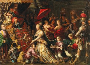 シバの女王を迎えるソロモン王、1640～1645年頃。