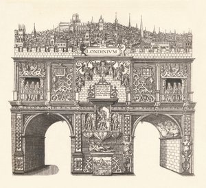 キングスジェームズの入口を記念して建てられた凱旋門、1604年ロンドン 作： Stephen Harrison