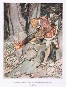 右目に真っ直ぐに燃える点（カラーリソ）が入った 作： Stephen Reid