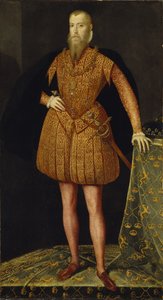 スウェーデン1533-1577、1561年のエリック14世王の肖像 作： Steven van der Meulen