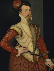 初代レスター伯ロバート・ダドリー (1532/3–1588) 作： Steven van der Meulen