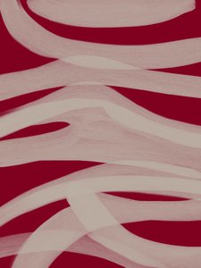 深紅の流れるリボン