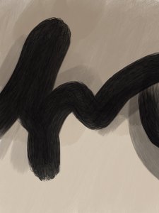 流れる黒い曲線