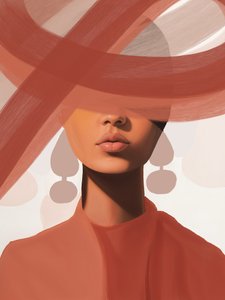 モダンで静謐な肖像画