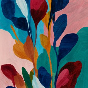 鮮やかな植物のモチーフ 作： Studio Palette