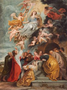 聖母被昇天、おそらく 1620 年代半ば。 作： Studio of Peter Paul Rubens