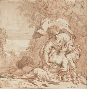 プロクリスとケファルス(?) 作： Studio of Simon Vouet