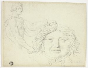 ペルセウスとゴルゴンの首 作： Style of Jacques Louis David