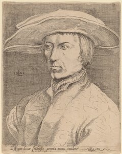 自画像 作： Style of Lucas van Leyden after Albrecht Dürer