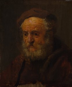 老人の研究頭。 作： Style of Rembrandt