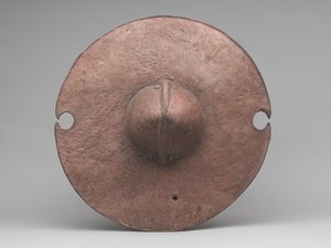 ダラガまたはシールド、1885年頃（カバの皮 作： Sudanese School