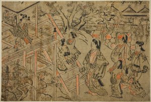 清水寺参拝 作： Sugimura Jihei