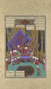 Zal Consults the Magi, Folio 73v from the Shahnama Book of Kings..., ca.1530-35 作： Sultan Muhammad