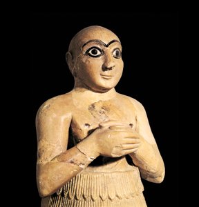 セリム（シリア・マリ王の弟）、紀元前3千年頃（彫刻 作： Sumerian Sumerian