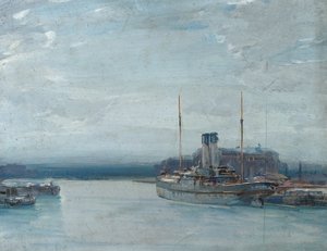 トワイライト、1910年頃（パネルに油彩）