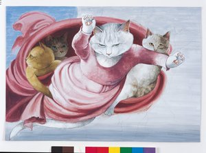 イラストは『Cats Galore』より！文化猫大全』（2015年刊） 作： Susan Herbert