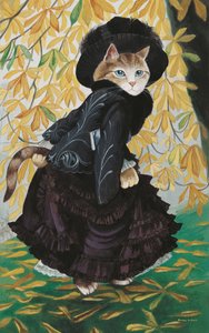 イラストは『Cats Galore』より！文化猫大全』（2015年刊） 作： Susan Herbert