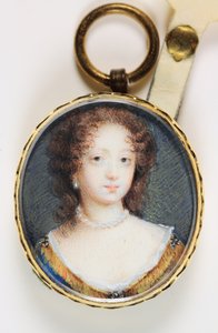 キルデア伯爵夫人エリザベス・ジョーンズ（水彩・ベラム 作： Susan Penelope Gibson