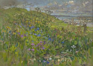 バーウィック近くの岬の花 作： Susan Ryder