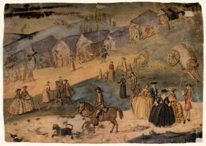 「田舎の風景」、c1750、1934 年。 作： Susanna Duncombe