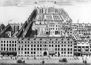 ファーニバルズイン、ホルボーン、ロンドン、1754 作： Sutton Nicholls