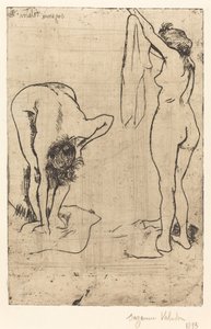 お風呂の女性 作： Suzanne Valadon