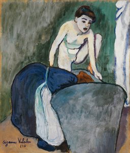 少女、1910年（パステルと紙に油彩） 作： Marie Clementine (Suzanne) Valadon