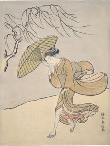 夏の風の強い日 作： Suzuki Harunobu