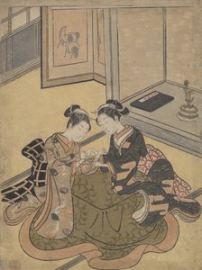 猫のゆりかご、カリフォルニア州。 1765年頃。 1765年。 作： Suzuki Harunobu