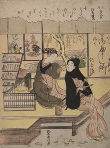 浅草の霧を晴らす 粋な江戸八景 作： Suzuki Harunobu