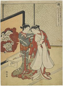 デコルム、1767 作： Suzuki Harunobu