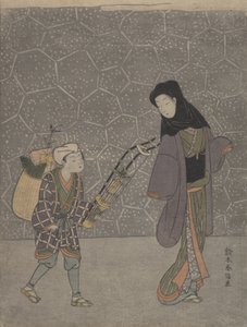 鬼を砕く弓、約。 1765年頃。 1765年。 作： Suzuki Harunobu
