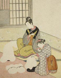 フロスシェイパーの夜の雪 作： Suzuki Harunobu