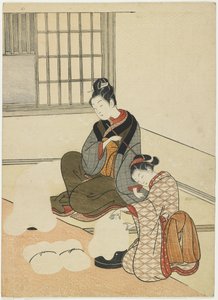 1766年後のシルクドライヤーの夜 作： Suzuki Harunobu