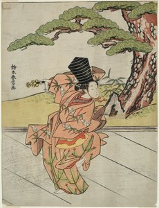 女性三番叟ダンサー 作： Suzuki Harunobu